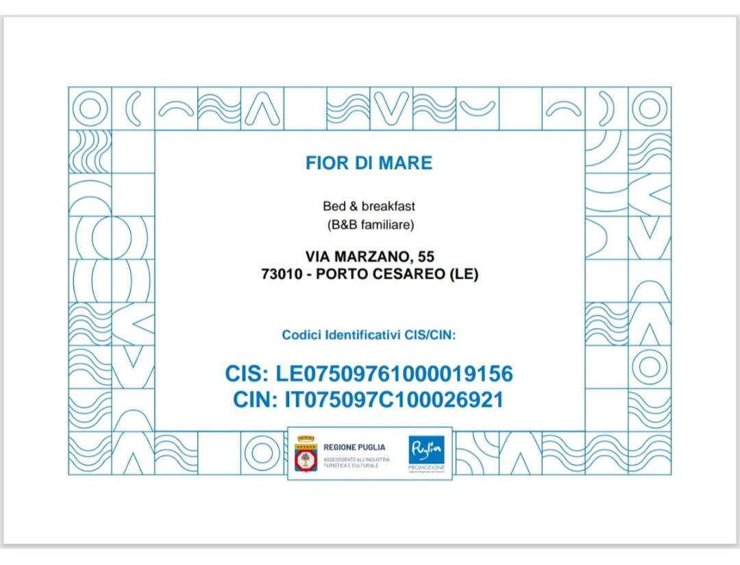 B&B Fior Di Mare Porto Cesareo Εξωτερικό φωτογραφία